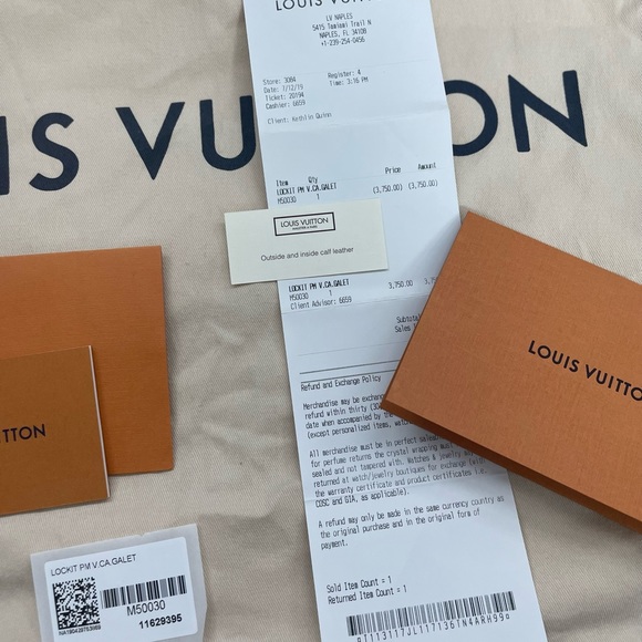 Louis Vuitton lockit PM Galet, NWT - Picture 14 of 16